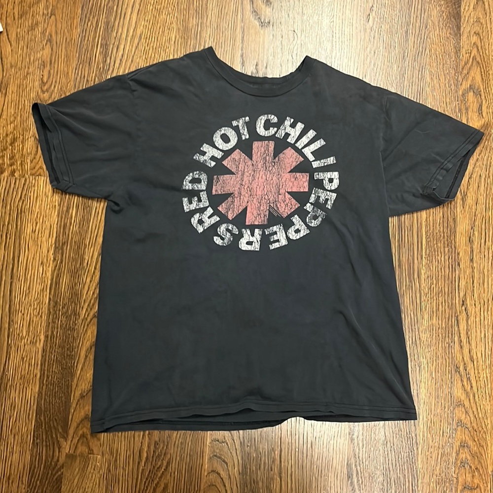 Red Hot Chili Peppers Logo Shirt Rock Band Tee Vintage | L